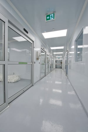 Corridor de la salle blanche ATP Lab